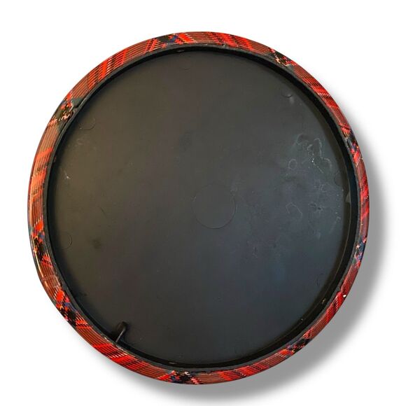 Vintage Ice Bucket Chest Red Plaid Tartan Car RV Display Camper RL Aesthetic - Picture 8 of 10